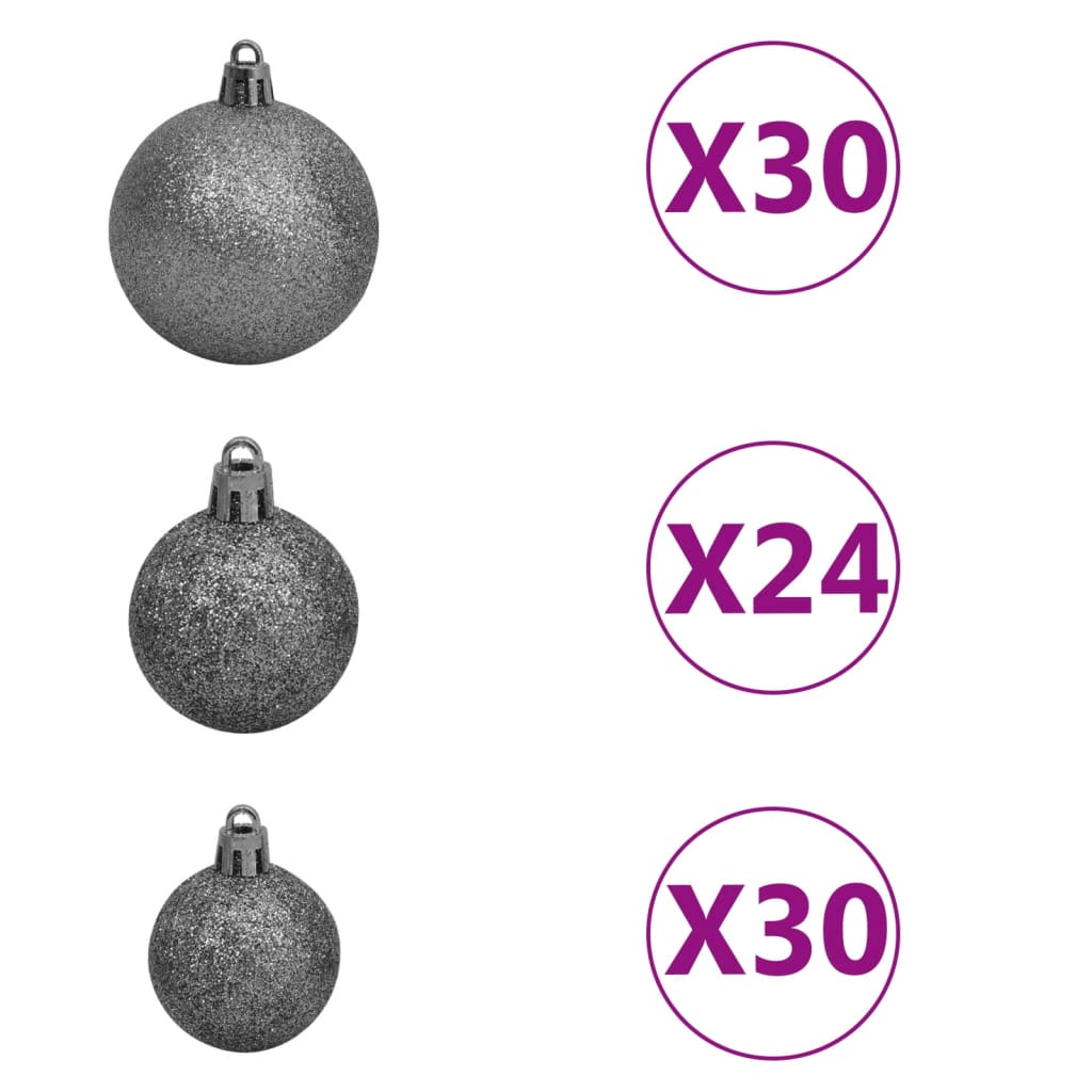 Kunstkerstboom Met Led's En Kerstballen 500 Cm Groen