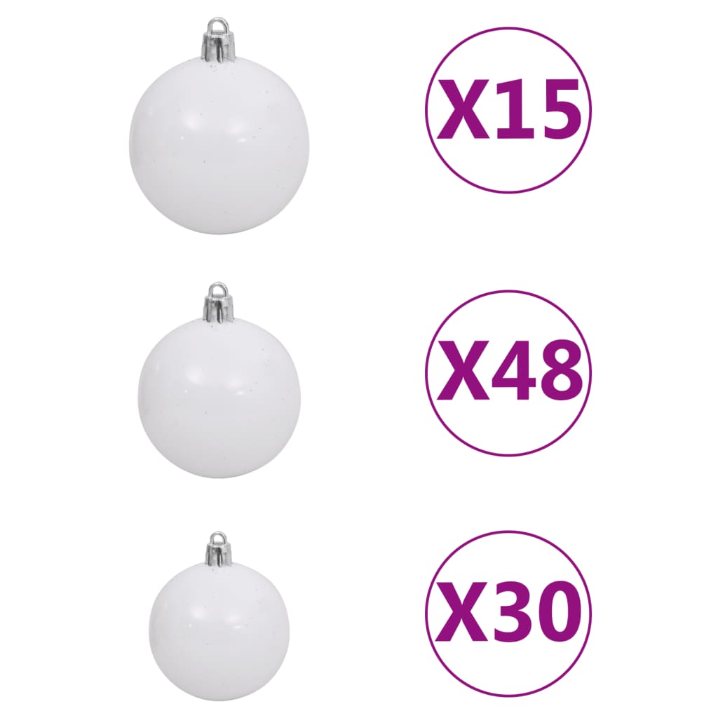 Kunstkerstboom Met Led's En Kerstballen 500 Cm Groen