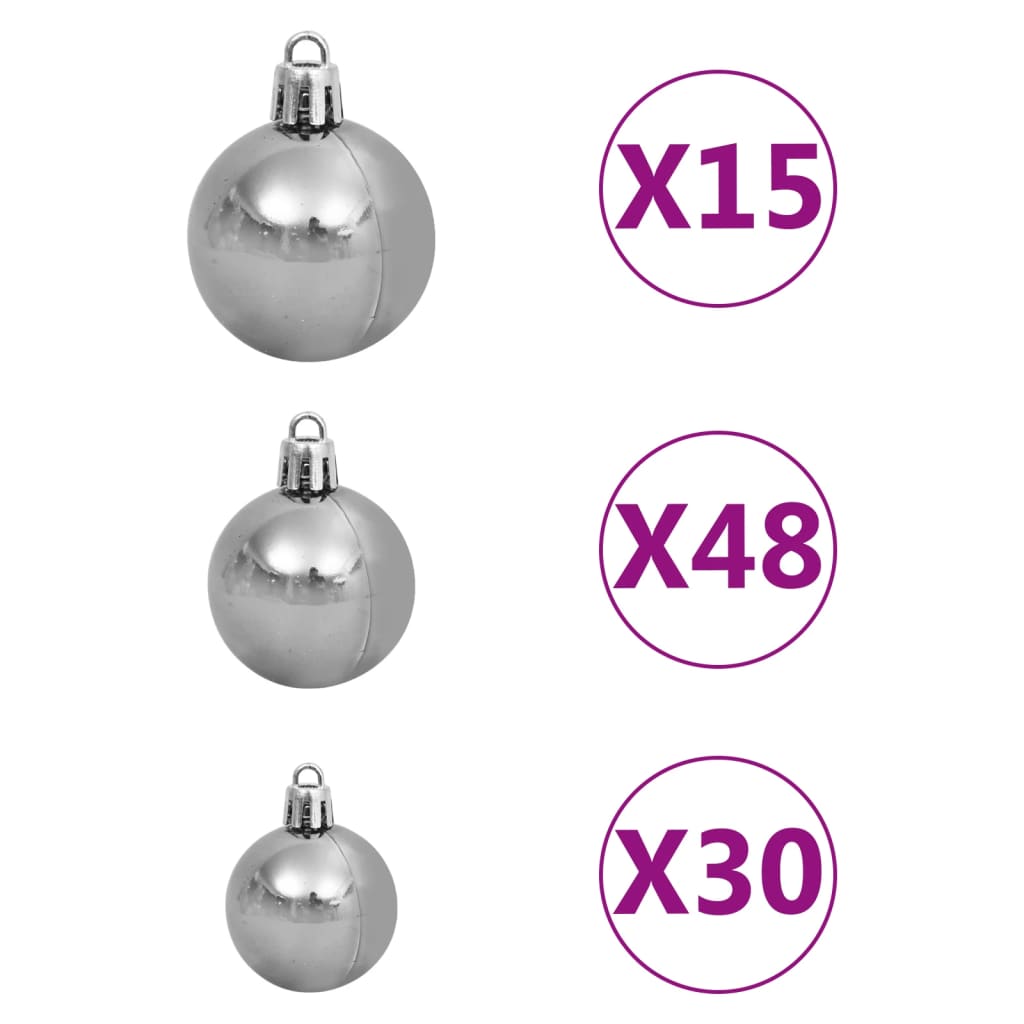Kunstkerstboom Met Led's En Kerstballen 500 Cm Groen