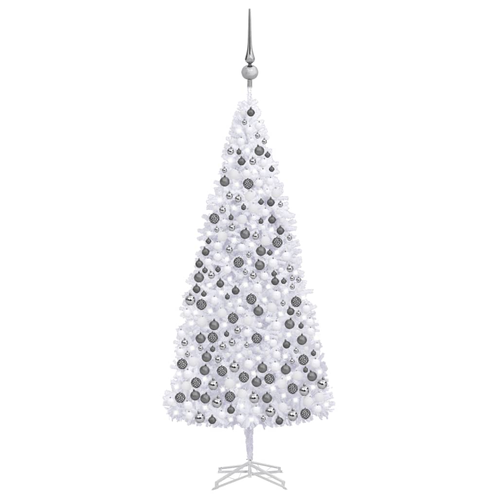 Kunstkerstboom Met Led's En Kerstballen 500 Cm Wit