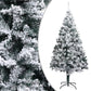Kunstkerstboom Met Led's, Kerstballen En Sneeuw 400 Cm Groen