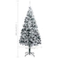 Kunstkerstboom Met Led's, Kerstballen En Sneeuw 400 Cm Groen