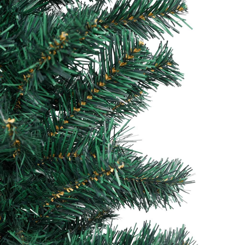 Kunstkerstboom Met Led's En Kerstballen Smal 150 Cm Groen