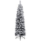 Kerstboom Met Led's, Kerstballen En Sneeuw Smal 120 Cm Groen