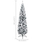 Kunstkerstboom Met Led's En Kerstballen Smal 180 Cm Groen