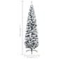 Kunstkerstboom Met Led's En Kerstballen Smal 210 Cm Groen