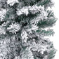 Kunstkerstboom Met Led's En Kerstballen Smal 210 Cm Groen