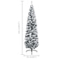 Kunstkerstboom Met Led's En Kerstballen Smal 240 Cm Groen