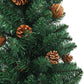 Kunstkerstboom Met Led's En Kerstballen Smal 210 Cm Pvc Groen