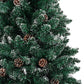 Kerstboom Met Led's En Kerstballen Smal 180 Cm Groen