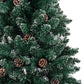 Kerstboom Met Led's En Kerstballen Smal 210 Cm Groen
