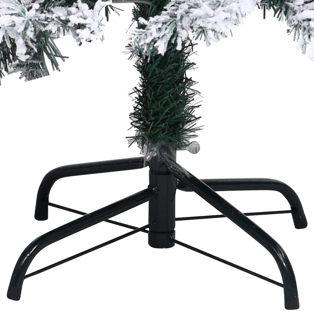 Kunstkerstboom Met Led's En Kerstballen 180 Cm Pvc Groen