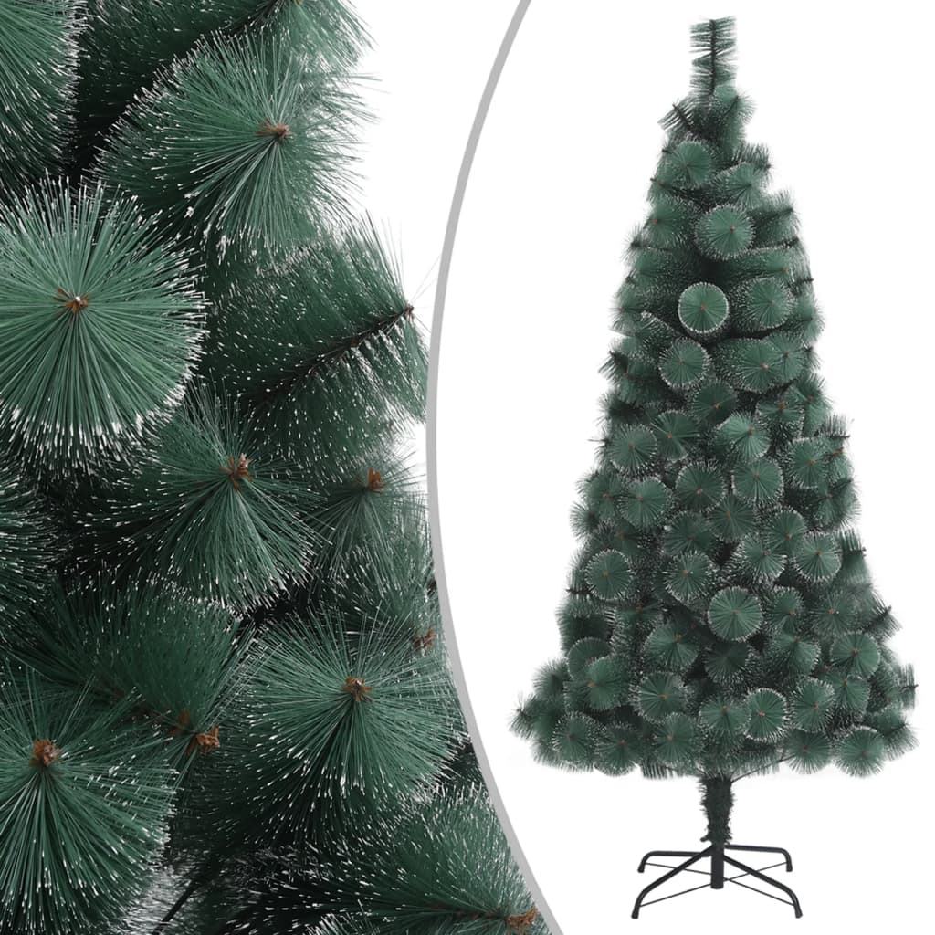 Kunstkerstboom Met Led's En Kerstballen 120 Cm Pvc En Pe Groen