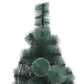 Kunstkerstboom Met Led's En Kerstballen 120 Cm Pvc En Pe Groen