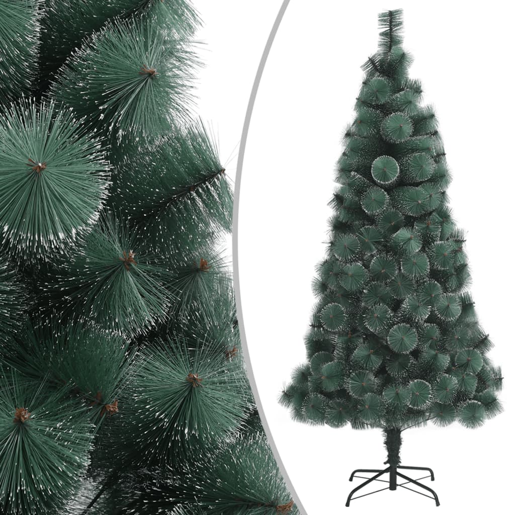 Kunstkerstboom Met Led's En Kerstballen 150 Cm Pvc En Pe Groen