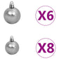 Kunstkerstboom Met Led's En Kerstballen 150 Cm Pvc En Pe Groen