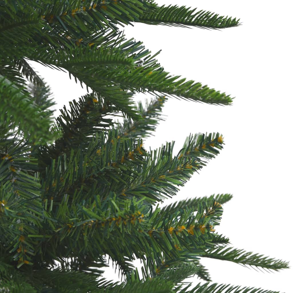 Kunstkerstboom Met Led's En Kerstballen 210 Cm Pvc En Pe Groen