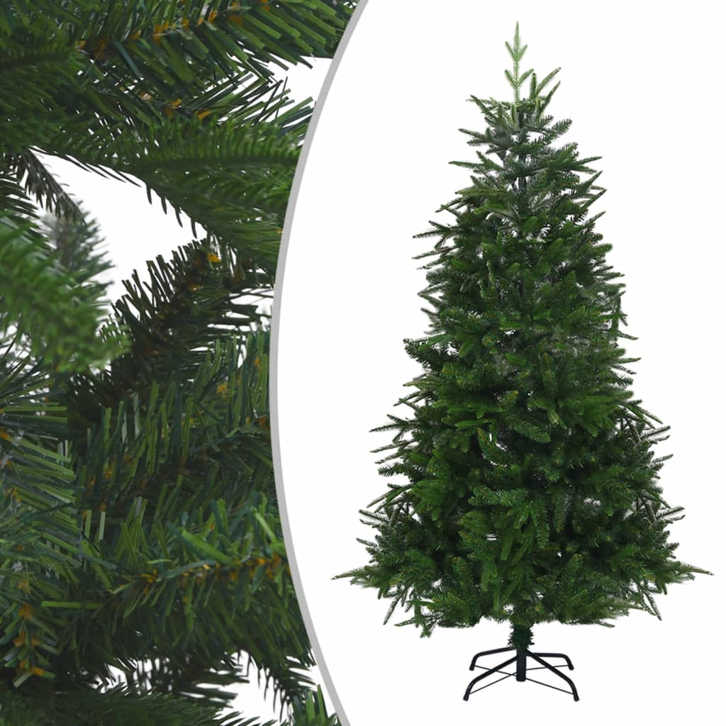 Kunstkerstboom Met Led's En Kerstballen 210 Cm Pvc En Pe Groen