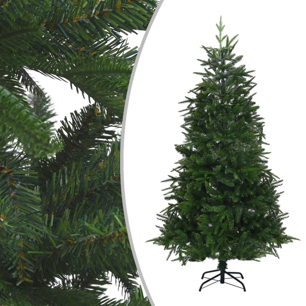 Kunstkerstboom Met Led's En Kerstballen 240 Cm Pvc En Pe Groen