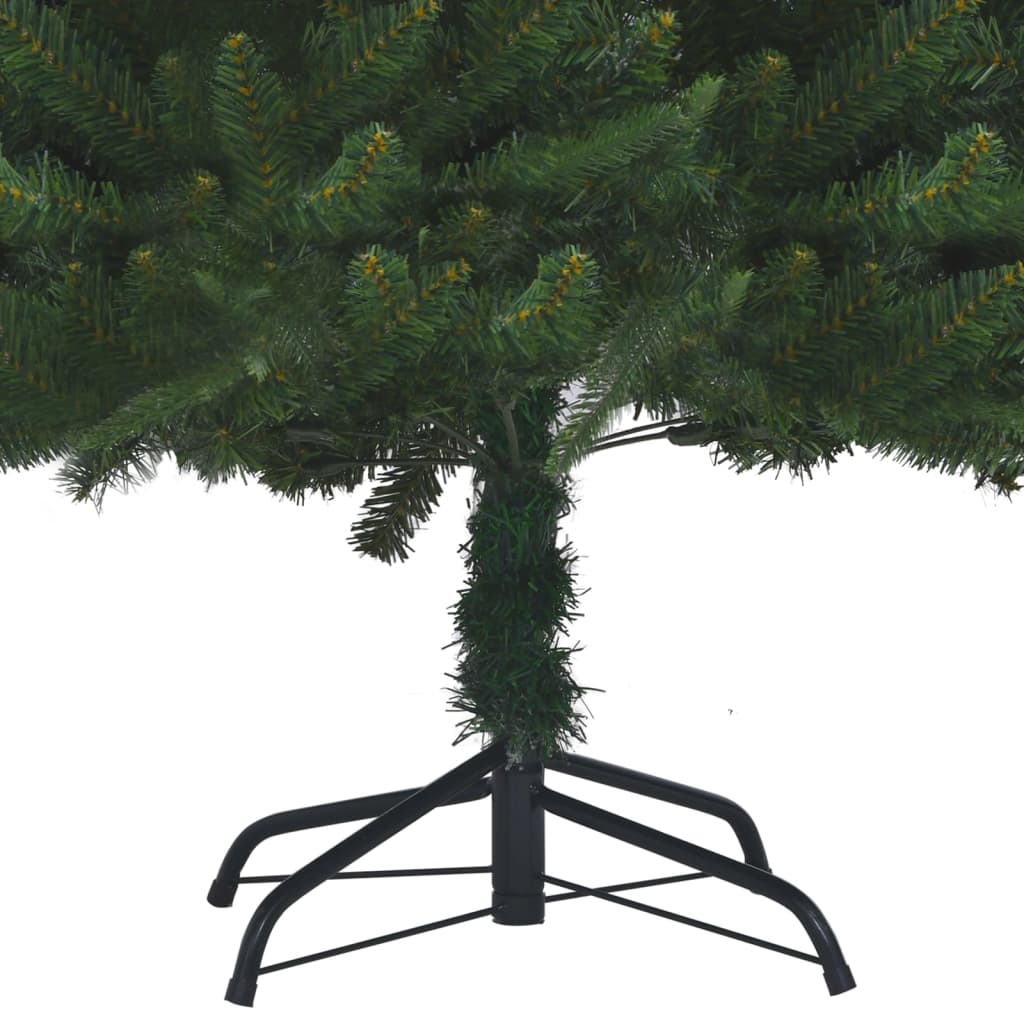 Kunstkerstboom Met Led's En Kerstballen 240 Cm Pvc En Pe Groen