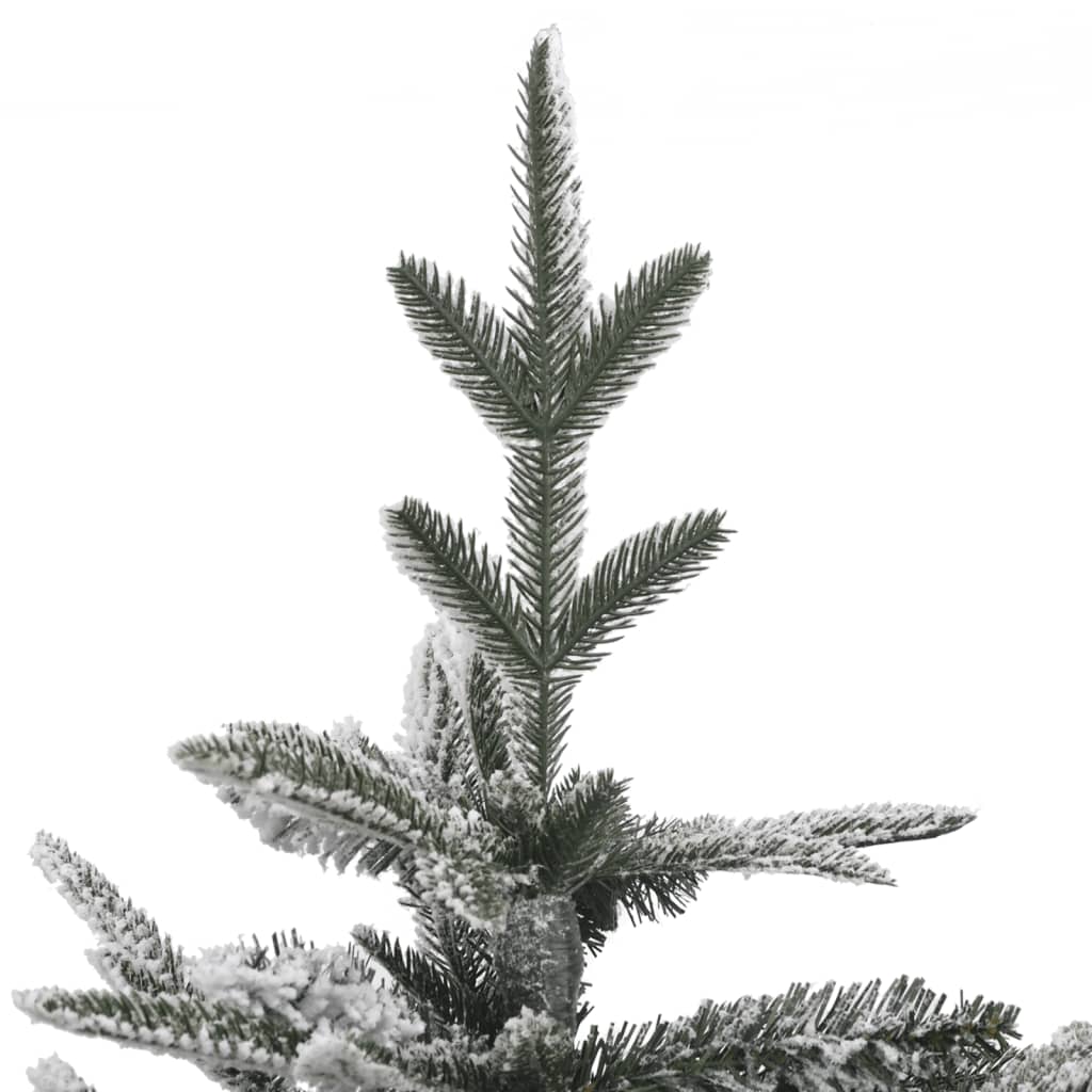Kunstkerstboom Met Led's, Kerstballen En Sneeuw 120 Cm Pvc Pe