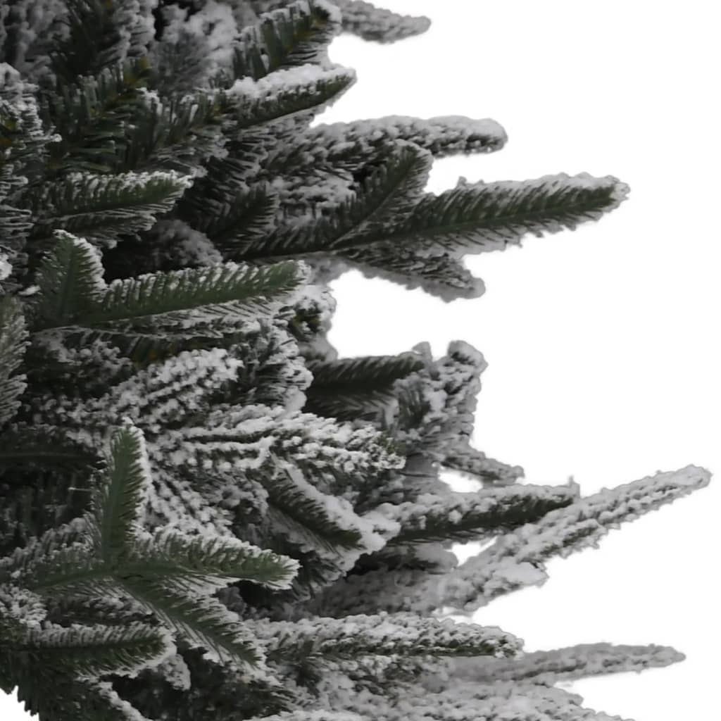 Kunstkerstboom Met Led's, Kerstballen En Sneeuw 120 Cm Pvc Pe