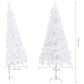 Kunstkerstboom Met Led's En Kerstballen Hoek 210 Cm Pvc Wit
