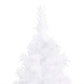 Kunstkerstboom Met Led's En Kerstballen Hoek 210 Cm Pvc Wit