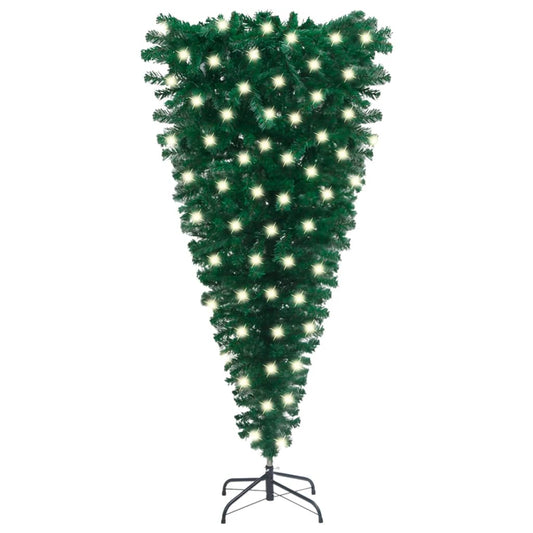 Kunstkerstboom Ondersteboven Met Led's 120 Cm Groen