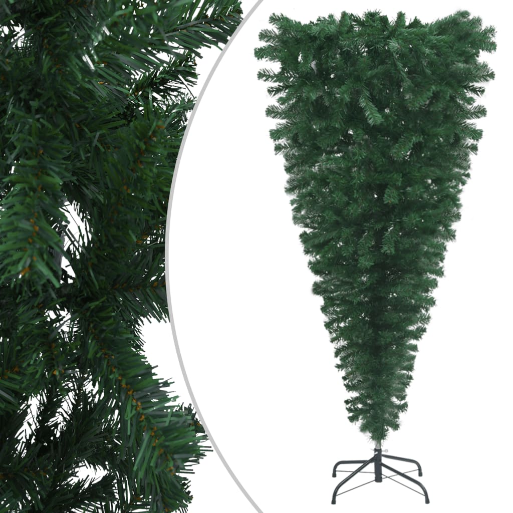 Kunstkerstboom Ondersteboven Met Led's 120 Cm Groen