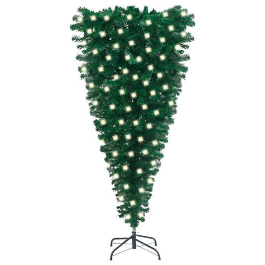 Kunstkerstboom Ondersteboven Met Led's 150 Cm Groen