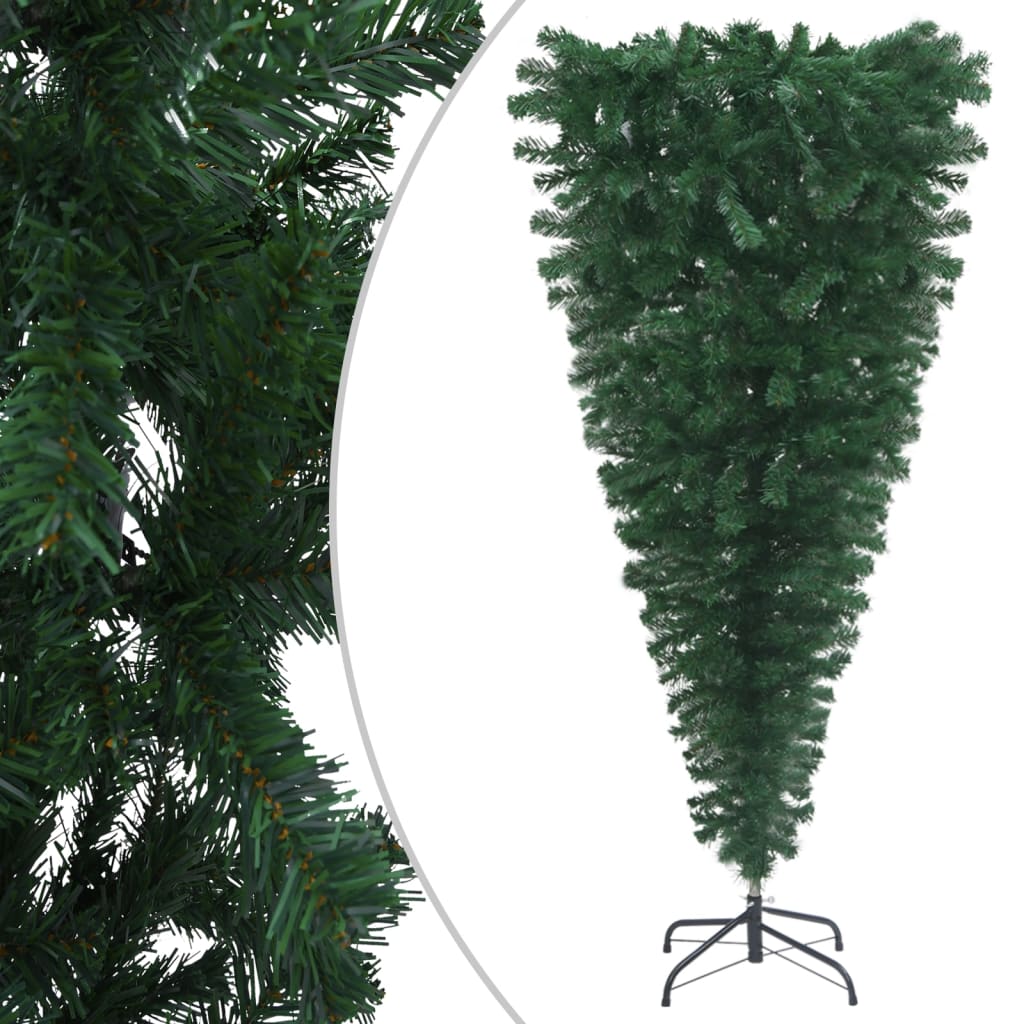 Kunstkerstboom Ondersteboven Met Led's 150 Cm Groen