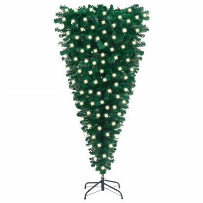 Kunstkerstboom Ondersteboven Met Led's 180 Cm Groen