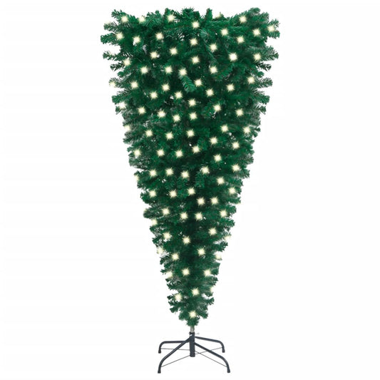 Kunstkerstboom Ondersteboven Met Led's 180 Cm Groen