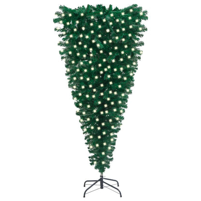 Kunstkerstboom Ondersteboven Met Led's 210 Cm Groen