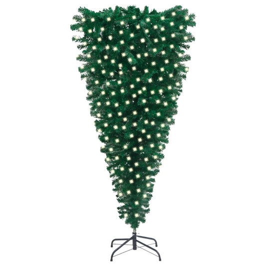 Kunstkerstboom Ondersteboven Met Led's 210 Cm Groen