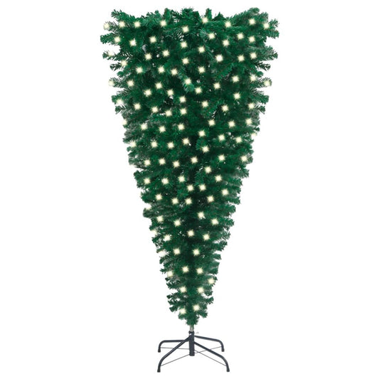 Kunstkerstboom Ondersteboven Met Led's 240 Cm Groen