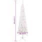 Kerstboom Met Led's Smal 120 Cm Wit