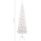 Kerstboom Met Led's Smal 240 Cm Wit