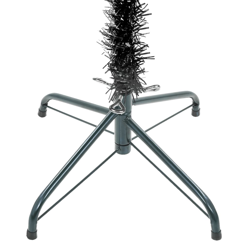 Kerstboom Met Led's Smal 180 Cm Zwart