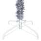 Kerstboom Met Led's Smal 150 Cm Zilverkleurig