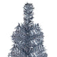 Kerstboom Met Led's Smal 210 Cm Zilverkleurig