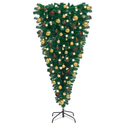 Kunstkerstboom Omgekeerd Met Led's En Kerstballen 180 Cm