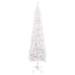 Kerstboom Met Led's En Kerstballen Smal 150 Cm Wit
