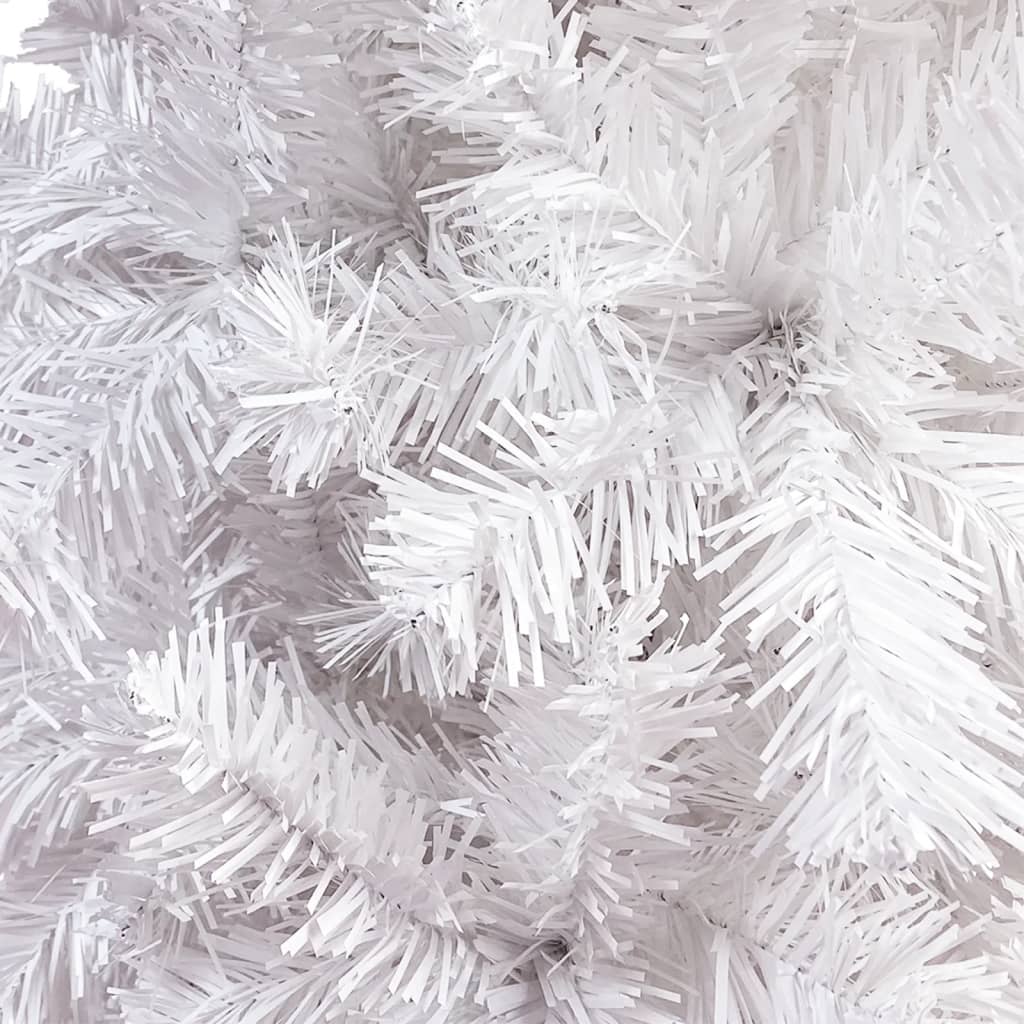 Kerstboom Met Led's En Kerstballen Smal 120 Cm Wit