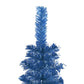 Kerstboom Met Led's En Kerstballen Smal 210 Cm Blauw