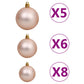 Kerstboom Met Led's En Kerstballen Smal 180 Cm Rood