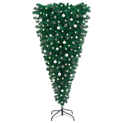 Kunstkerstboom Omgekeerd Met Led's En Kerstballen 180 Cm
