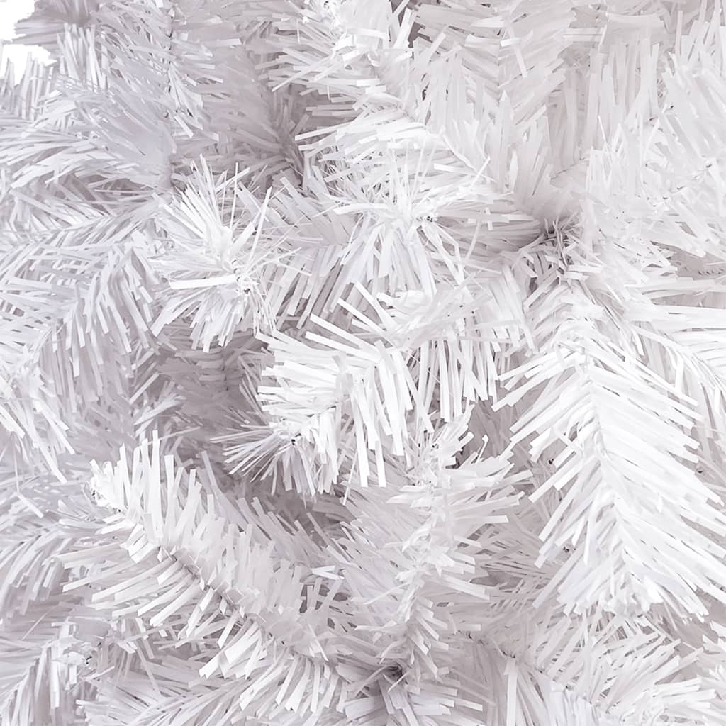 Kerstboom Met Led's En Kerstballen Smal 120 Cm Wit