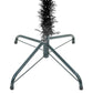 Kerstboom Met Led's En Kerstballen Smal 180 Cm Zwart